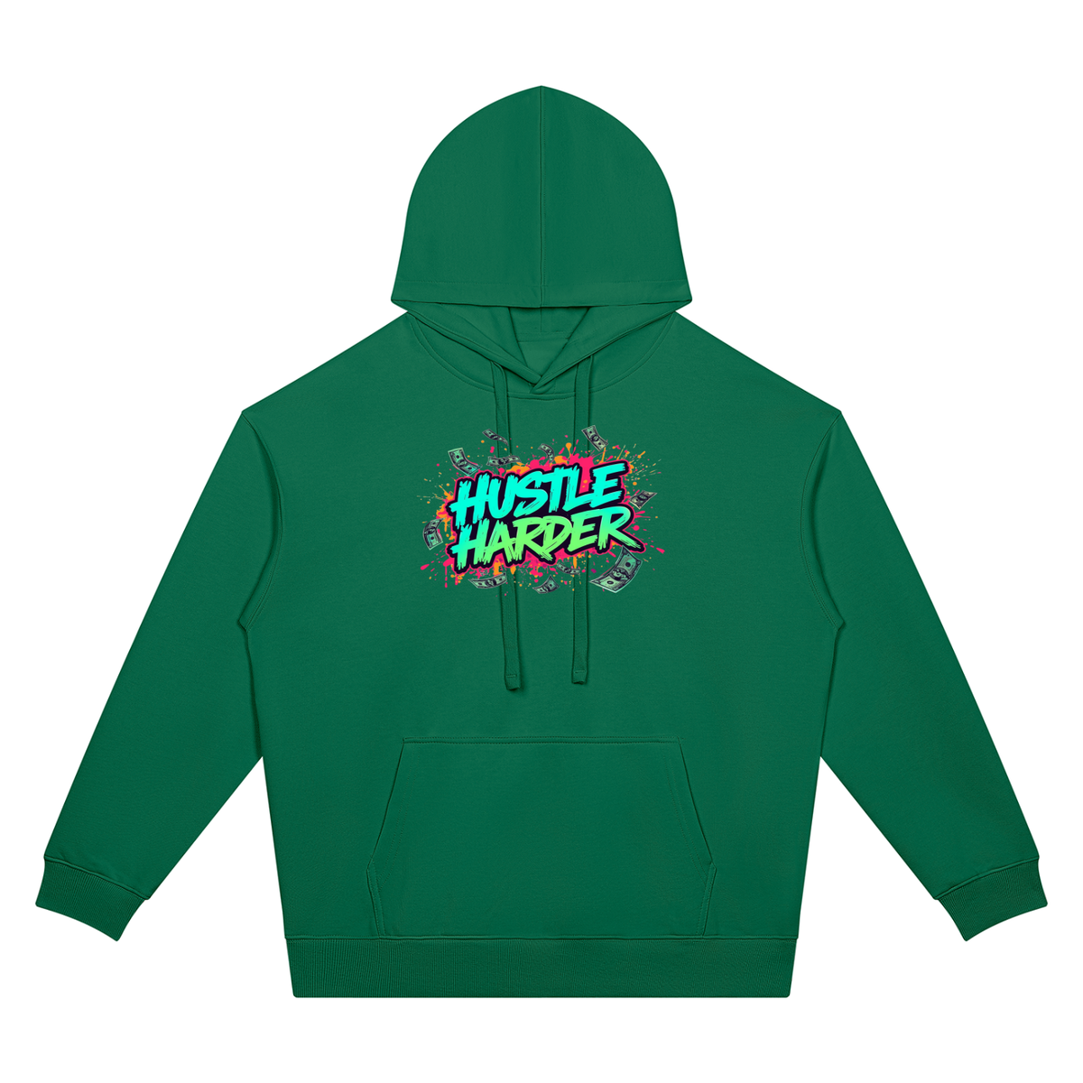 Success Is a Habit Two Sided Graphic Drop Shoulder Hoodie