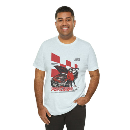 JDM Demon Street Racing T‑Shirt — Retro Car Anime Graphic Tee