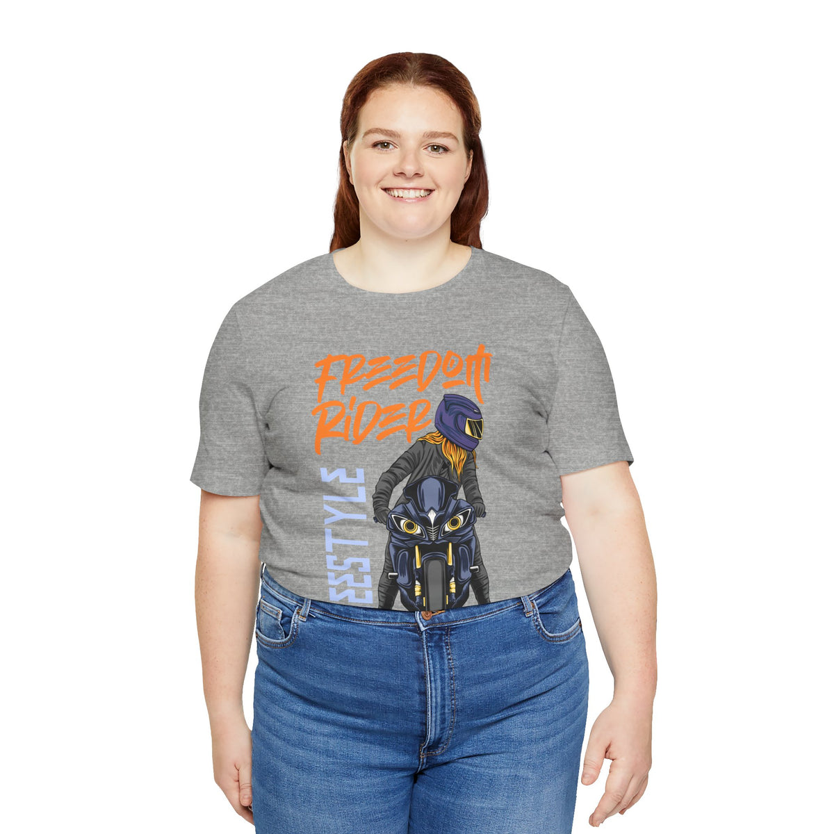 Freedom Rider Motorcycle Tee – "Freedom Rider" Streetstyle Biker T-Shirt