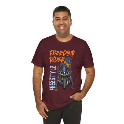 Freedom Rider Motorcycle Tee – "Freedom Rider" Streetstyle Biker T-Shirt