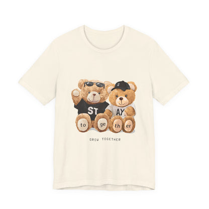 Teddy Bears "Stay Together" Graphic Tee — Cute Couple/Friendship Shirt