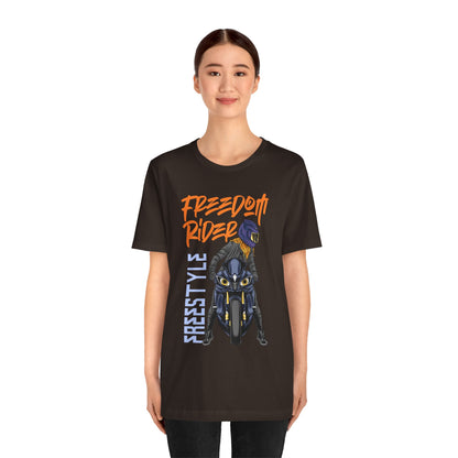 Freedom Rider Motorcycle Tee – "Freedom Rider" Streetstyle Biker T-Shirt