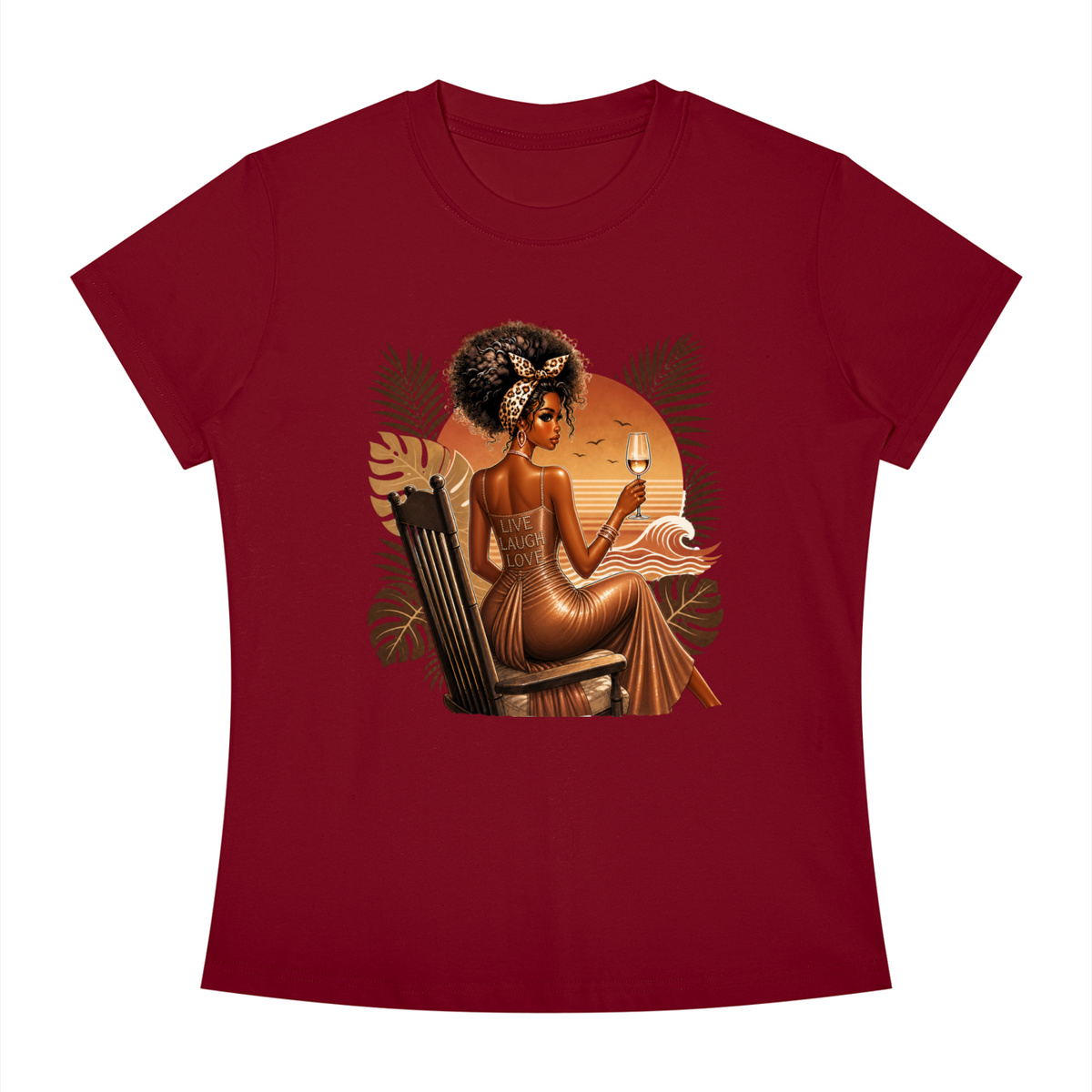 Sunset Toast Women’s Slim-Fit Graphic Tee