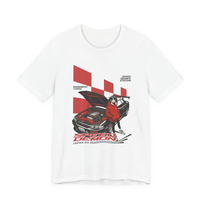 JDM Demon Street Racing T‑Shirt — Retro Car Anime Graphic Tee