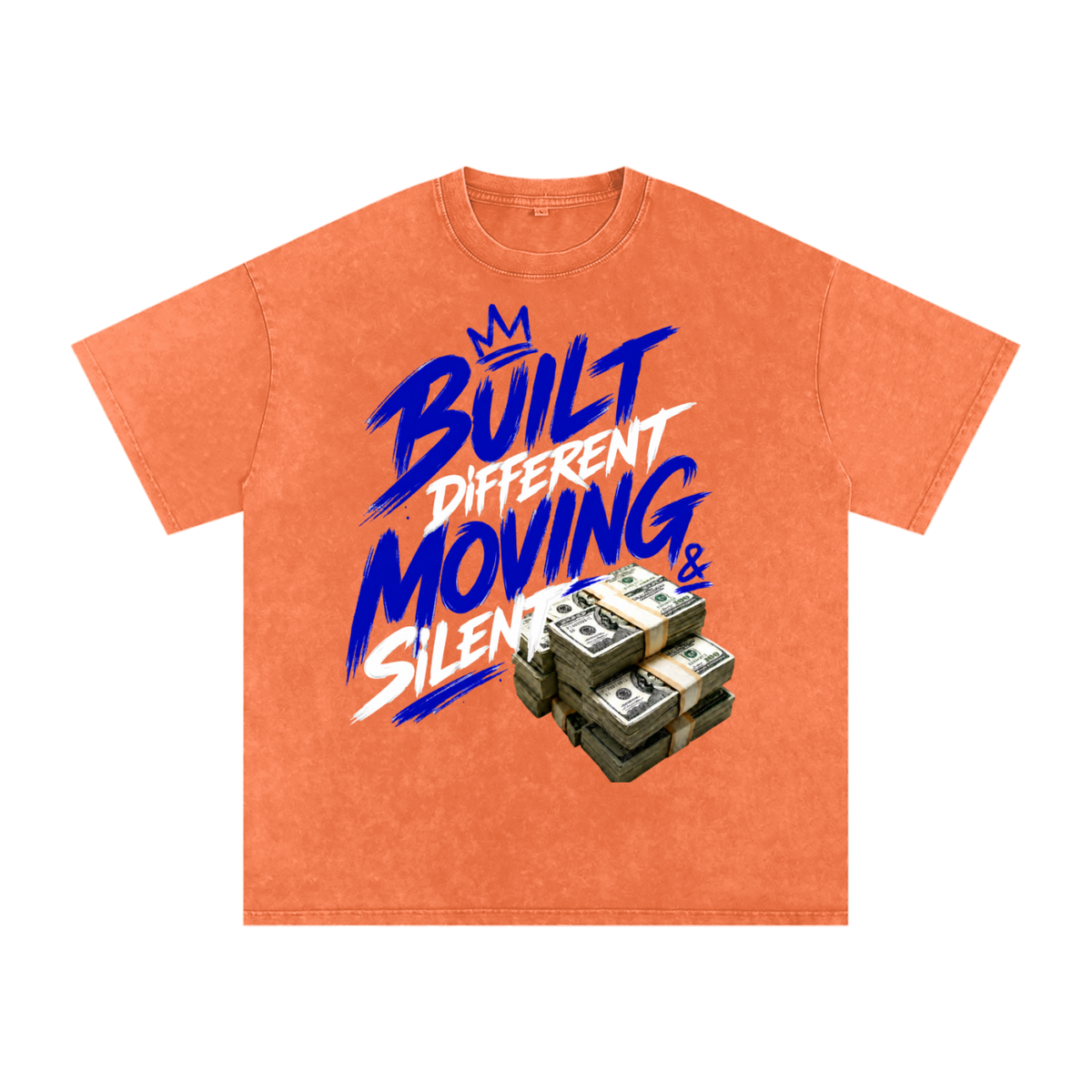Built Different, Moving Silent Snow-Washed Cotton Tee