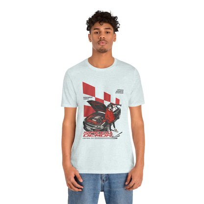 JDM Demon Street Racing T‑Shirt — Retro Car Anime Graphic Tee
