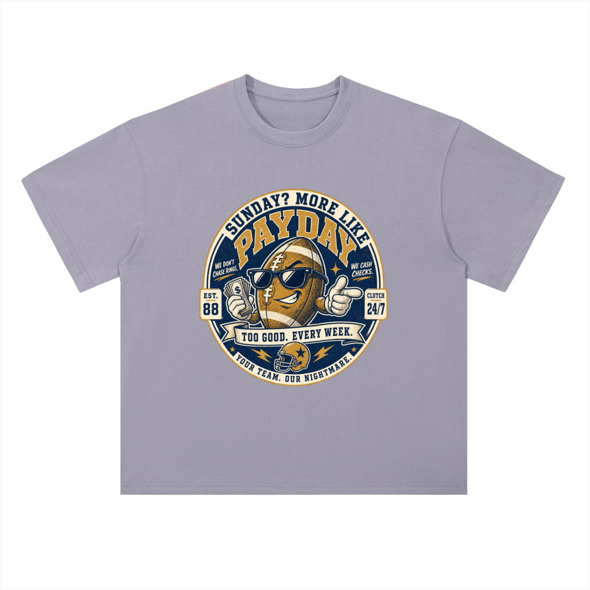 Payday Football Graphic Drop Shoulder Tee