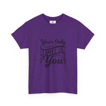 Motivational Tee — "Your Only Limit Is You / You Only Fail When You Stop Trying" Inspirational Shirt