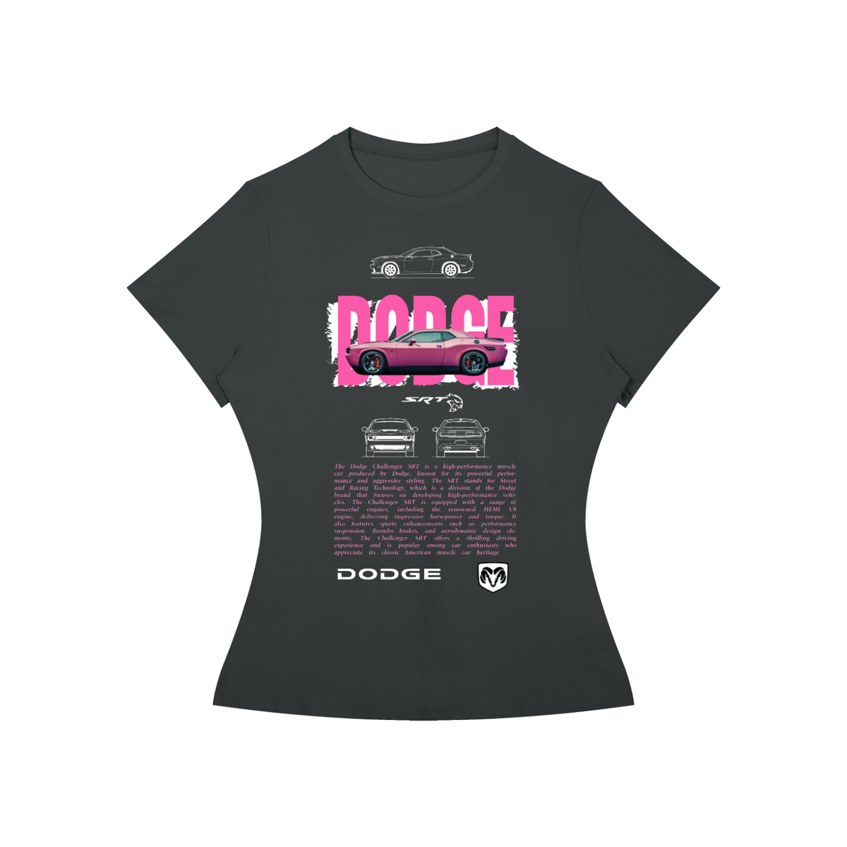 Dodge Challenger SRT Women’s Slim-Fit Graphic Tee