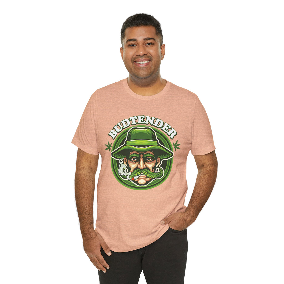 Budtender Graphic Tee – Retro Smoking Stoner Design
