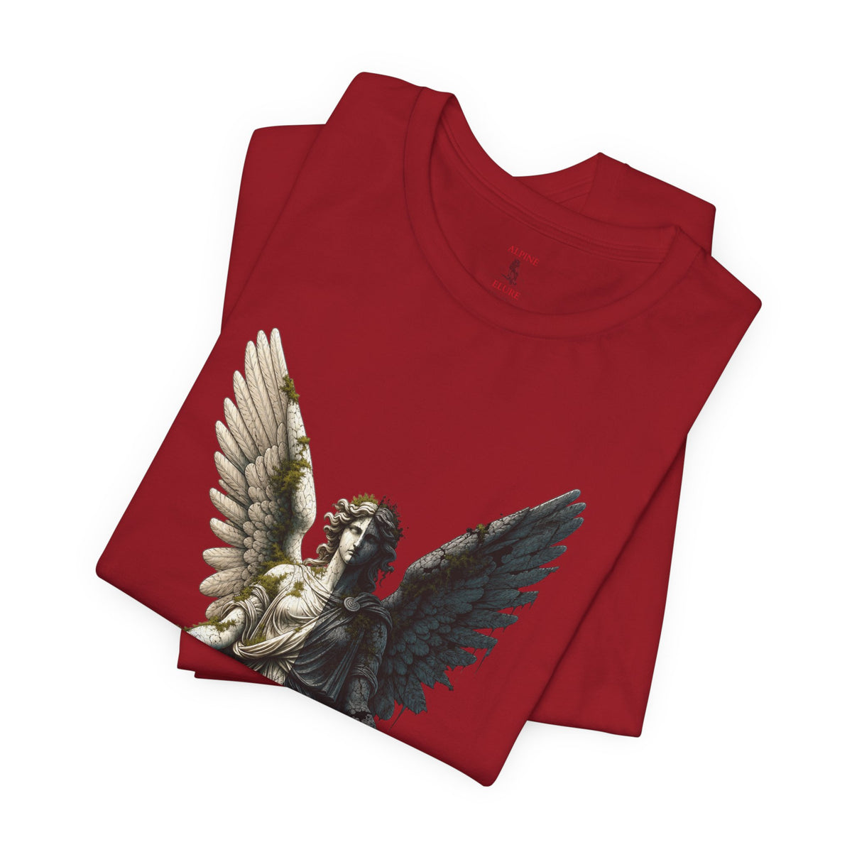 Angel Graphic Tee — 'The Last Angel' Illustrated Short Sleeve Shirt