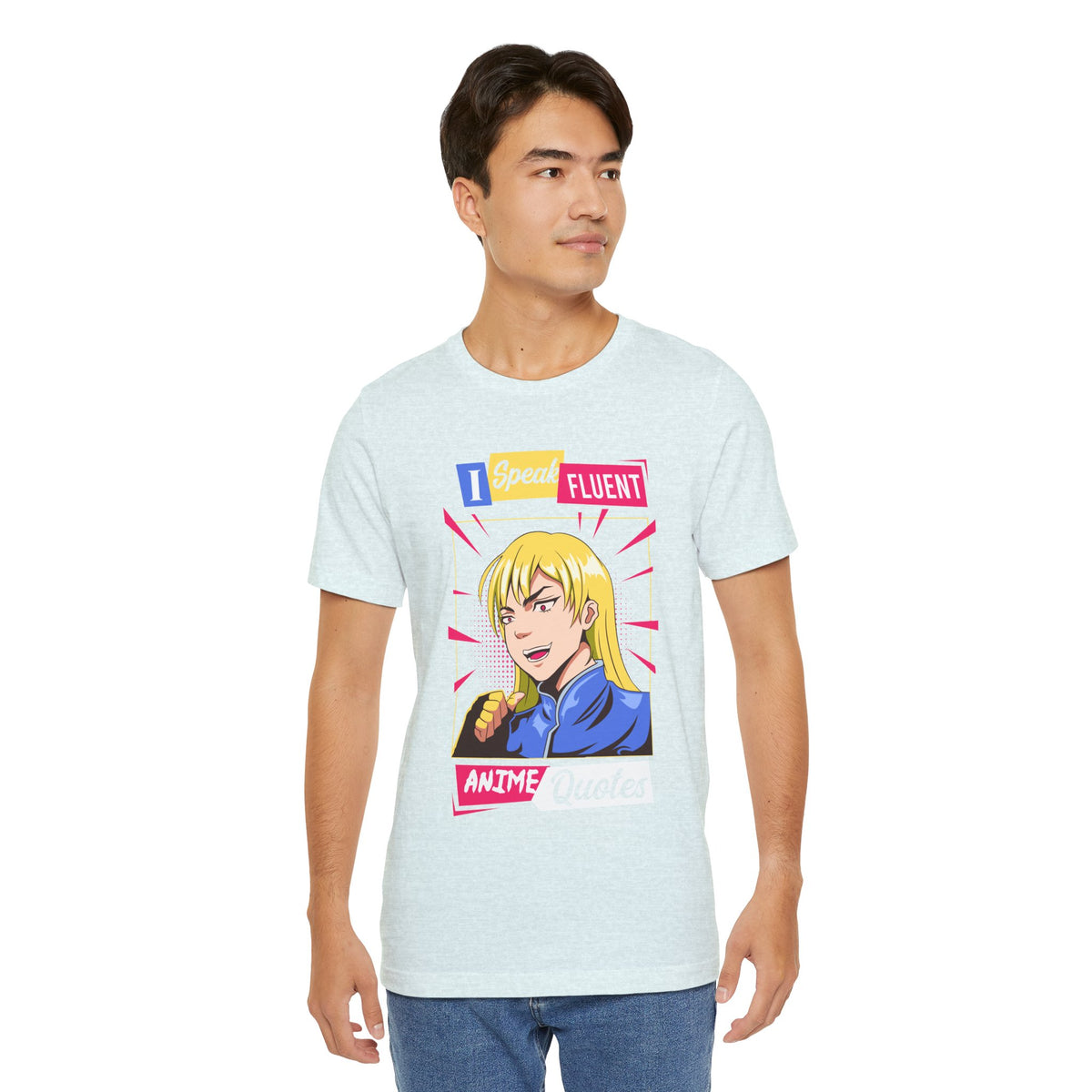 Anime Quotes T-Shirt — "I Speak Fluent Anime Quotes" Retro Manga Style Tee