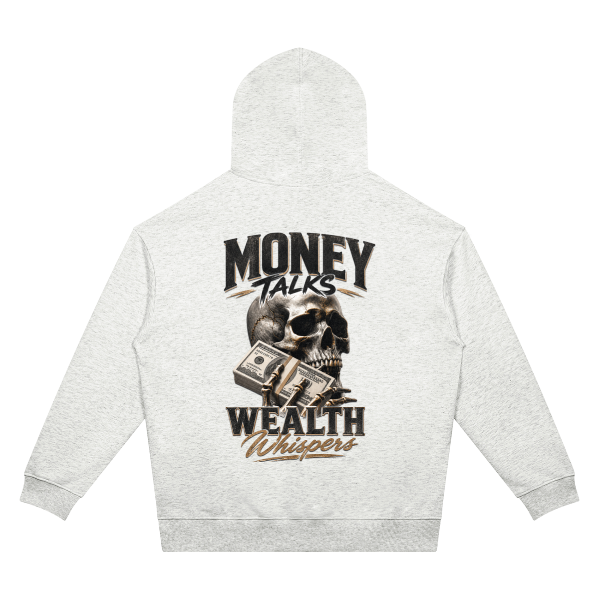 Money Talks, Wealth Whispers Two-Sided Graphic Hoodie