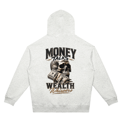 Money Talks, Wealth Whispers Two-Sided Graphic Hoodie