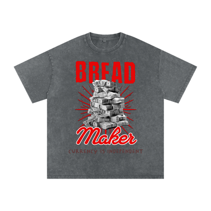 Bread Maker Snow-Washed Cotton Graphic Tee