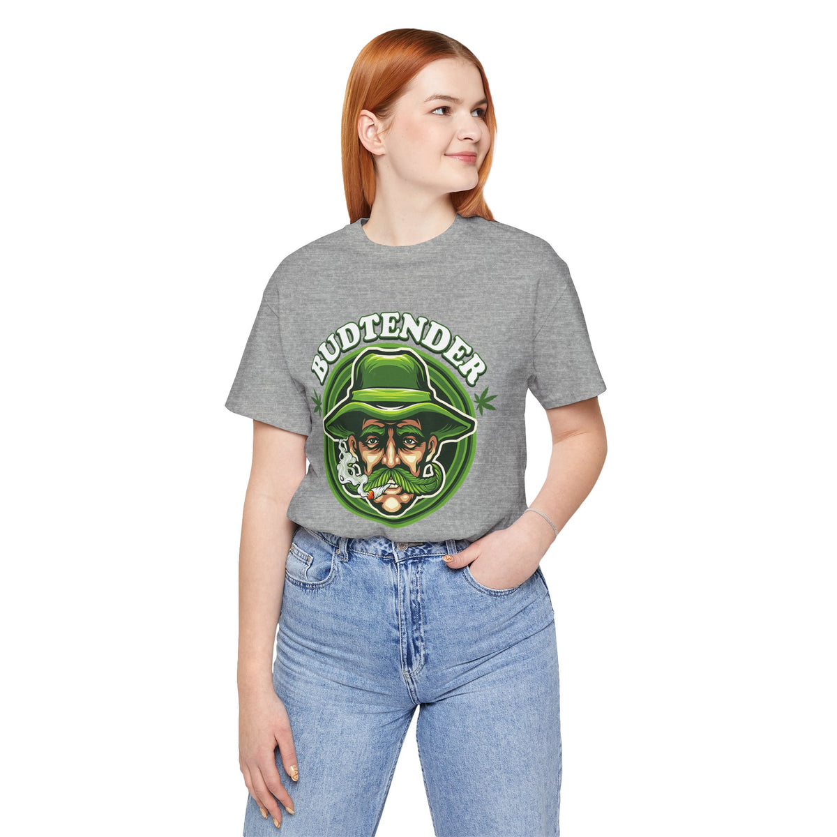 Budtender Graphic Tee – Retro Smoking Stoner Design