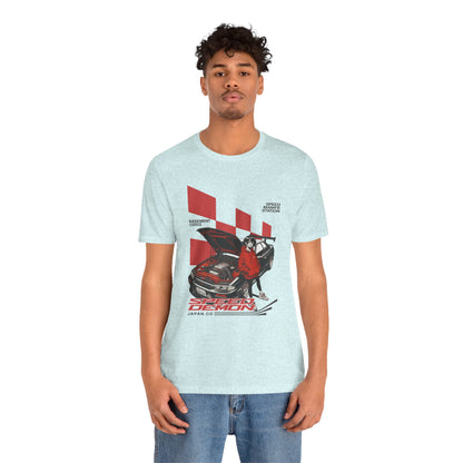 JDM Demon Street Racing T‑Shirt — Retro Car Anime Graphic Tee