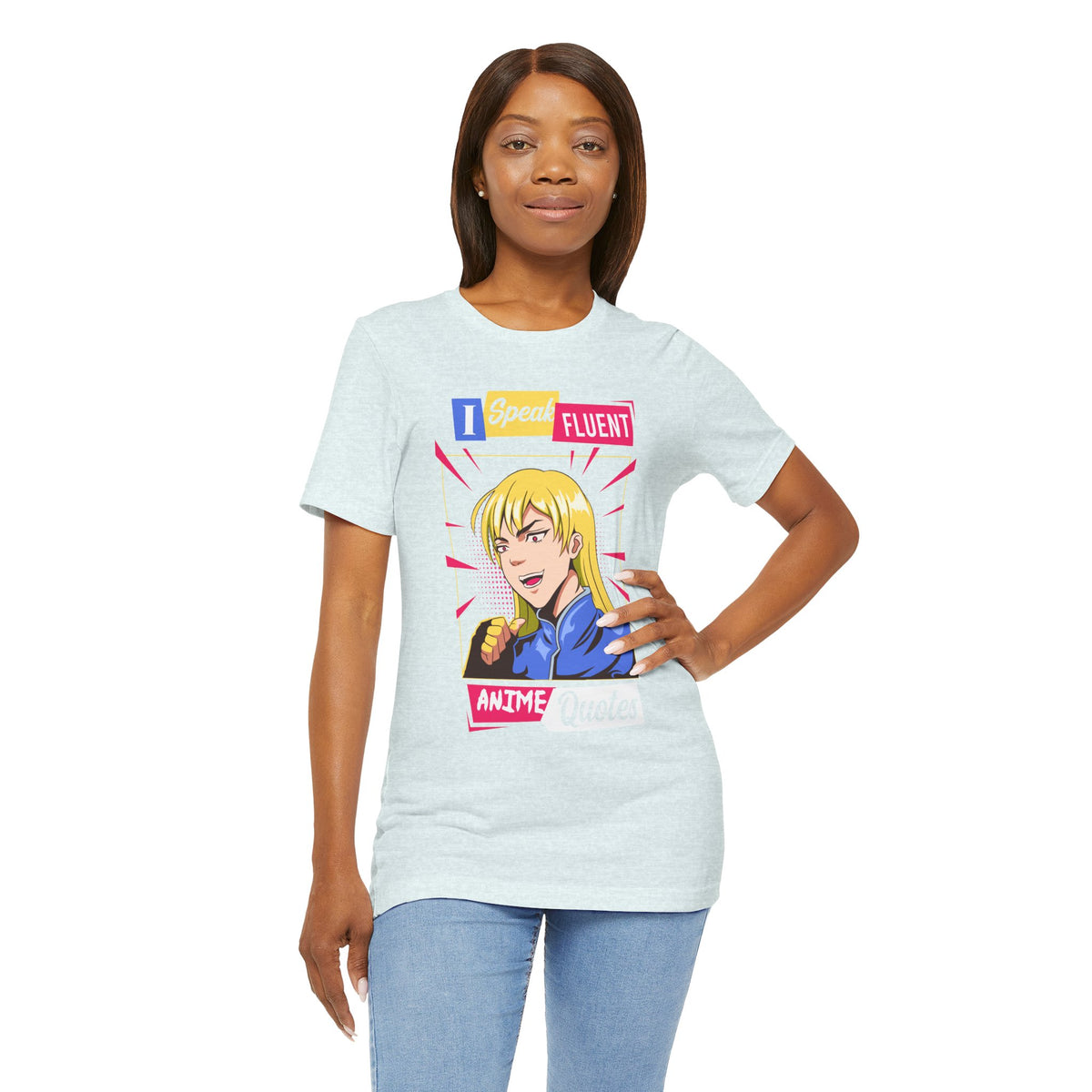 Anime Quotes T-Shirt — "I Speak Fluent Anime Quotes" Retro Manga Style Tee