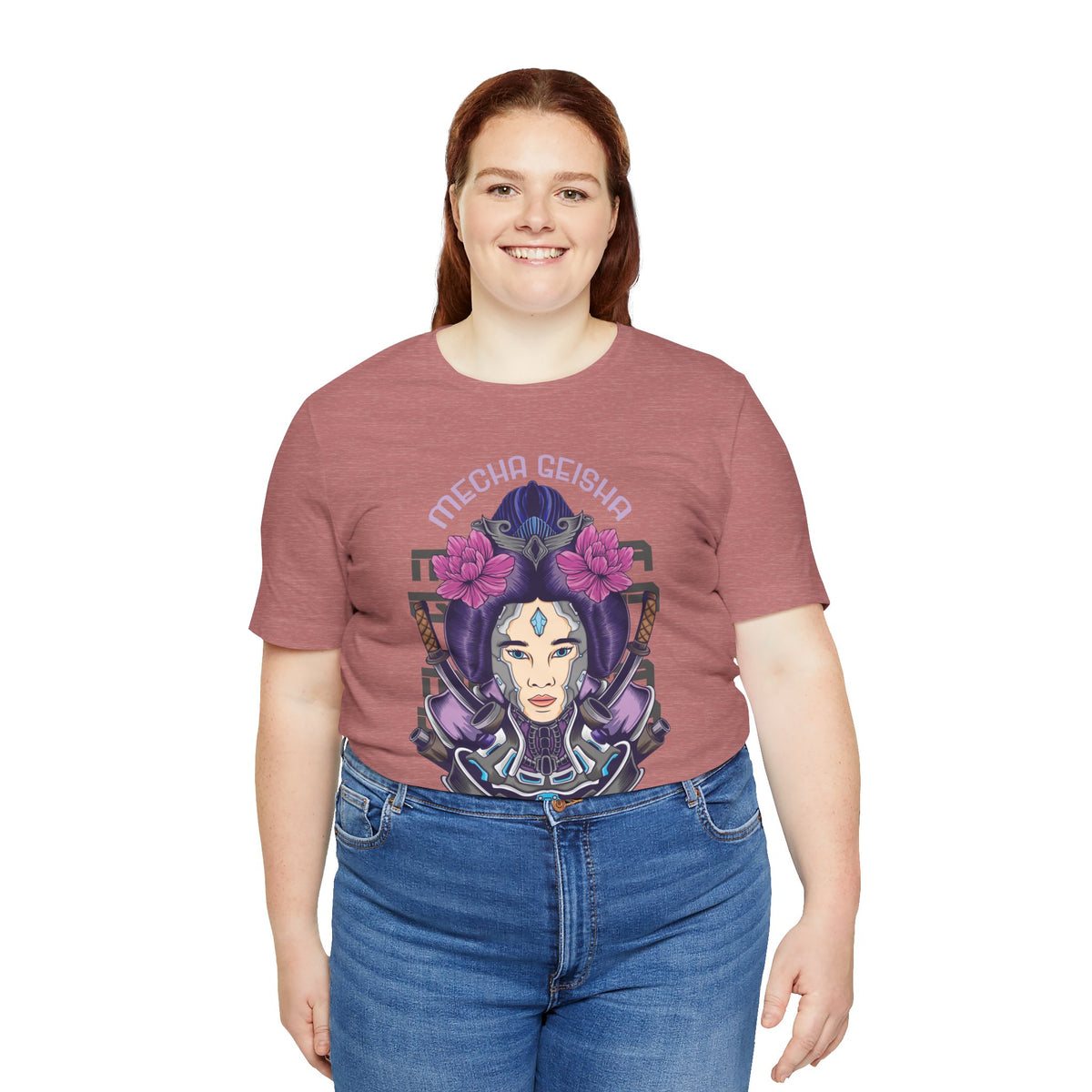 Mecha Geisha T-Shirt — Futuristic Asian-Inspired Graphic Tee
