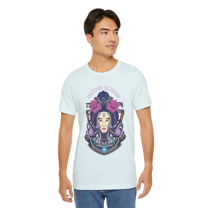 Mecha Geisha T-Shirt — Futuristic Asian-Inspired Graphic Tee