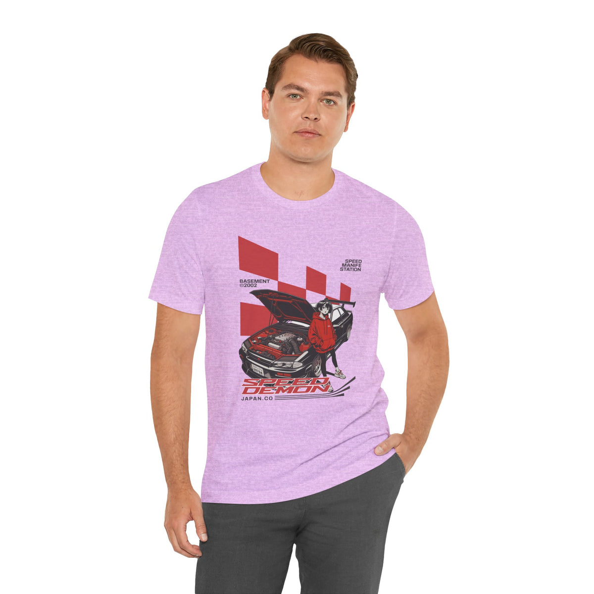 JDM Demon Street Racing T‑Shirt — Retro Car Anime Graphic Tee