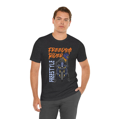 Freedom Rider Motorcycle Tee – "Freedom Rider" Streetstyle Biker T-Shirt