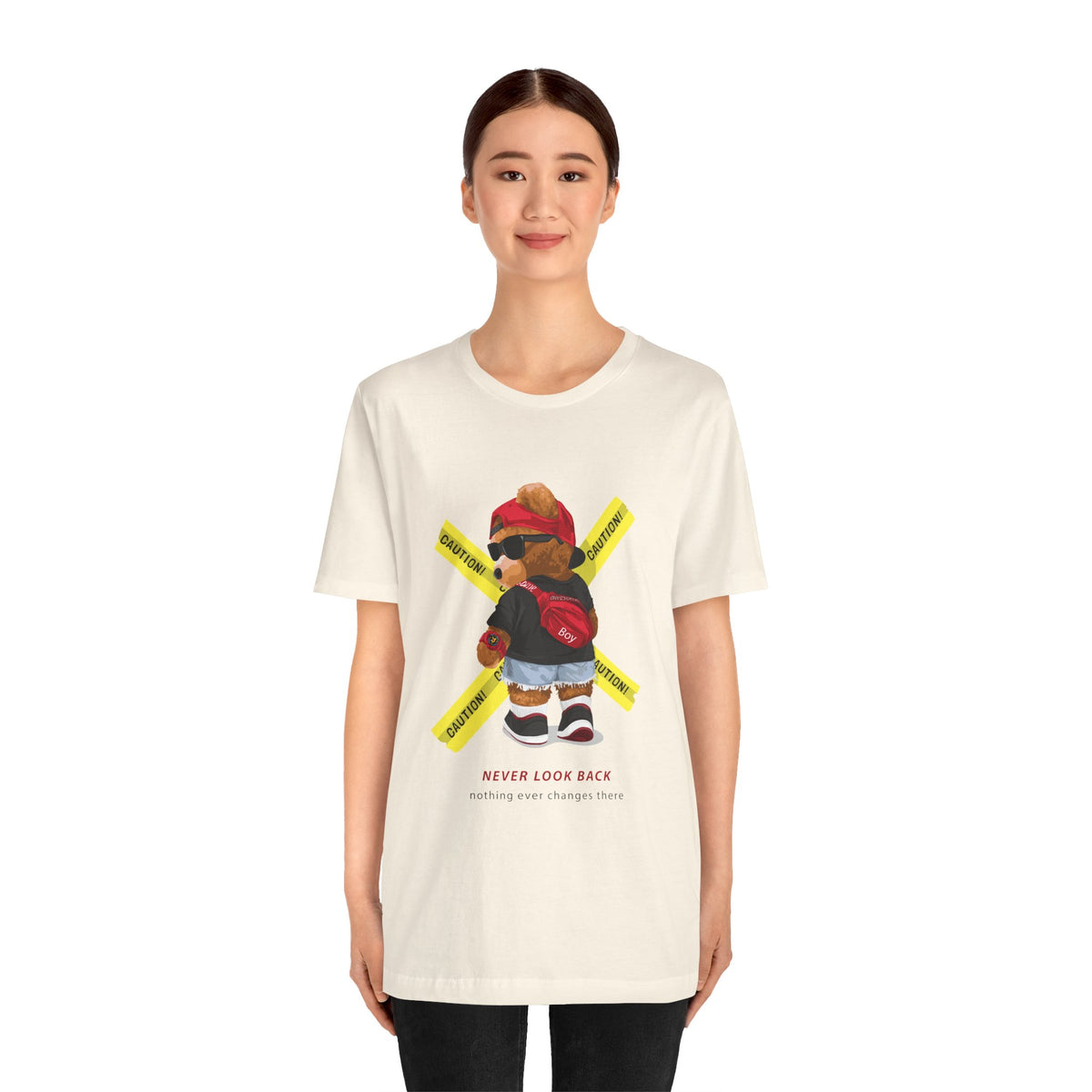 Teddy Bear 'Never Look Back' Graphic Tee
