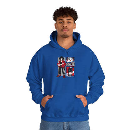 Anime Streetwear Red-Jacket Angel Hooded Sweatshirt
