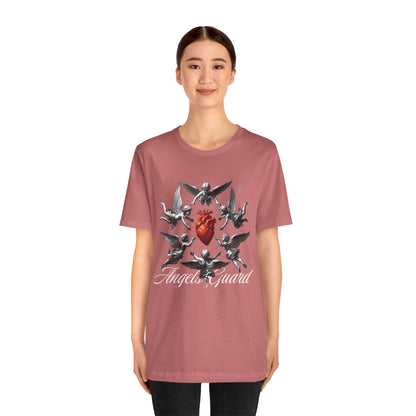 Angel Guard T‑Shirt — Sacred Heart & Cherub Graphic Tee
