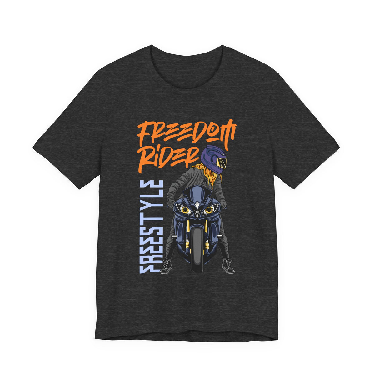 Freedom Rider Motorcycle Tee – "Freedom Rider" Streetstyle Biker T-Shirt