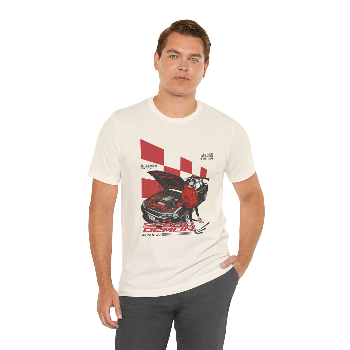 JDM Demon Street Racing T‑Shirt — Retro Car Anime Graphic Tee