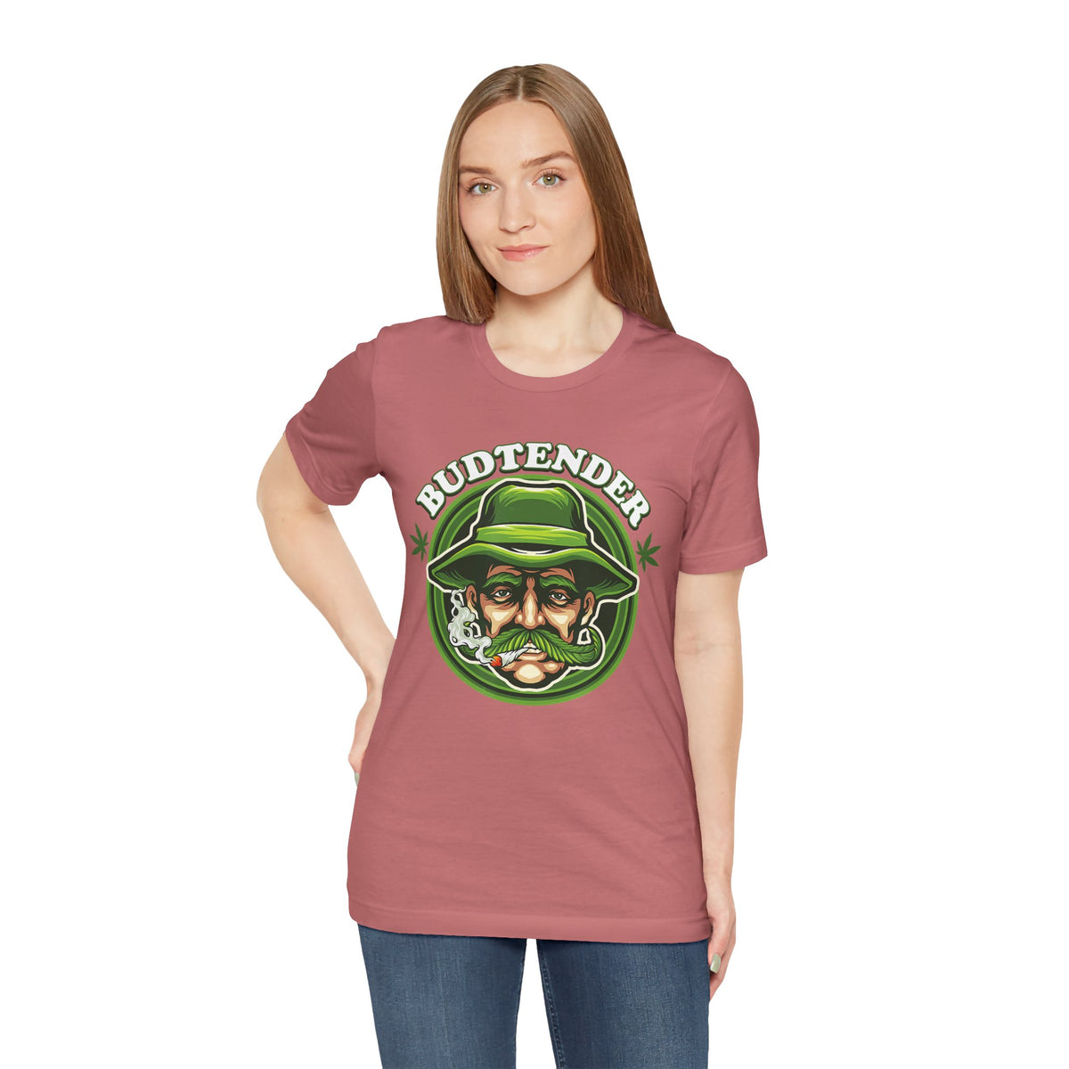 Budtender Graphic Tee – Retro Smoking Stoner Design