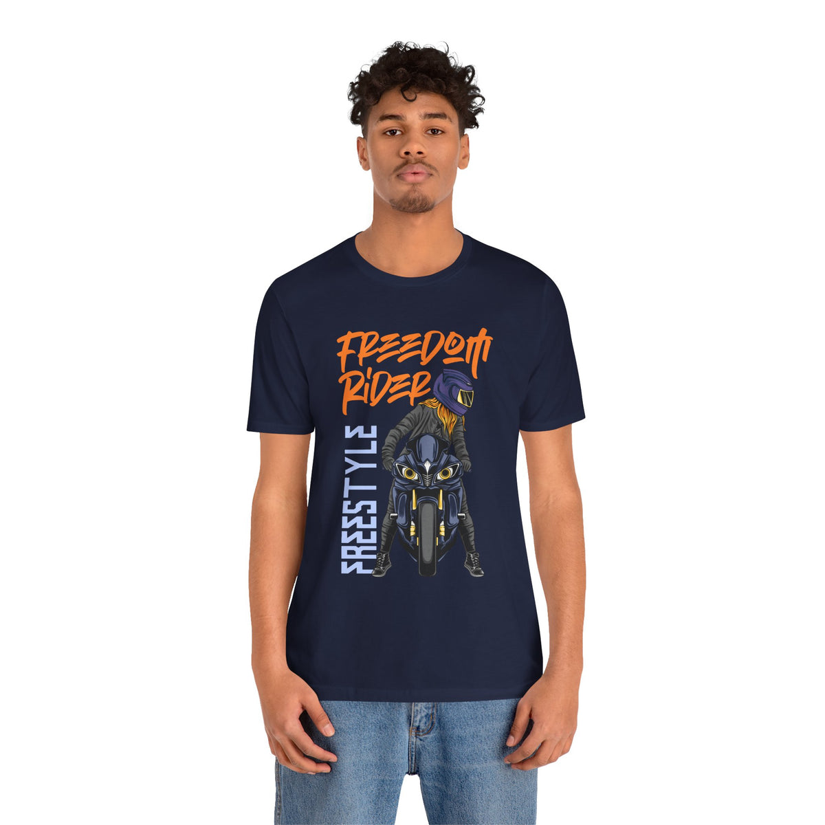 Freedom Rider Motorcycle Tee – "Freedom Rider" Streetstyle Biker T-Shirt