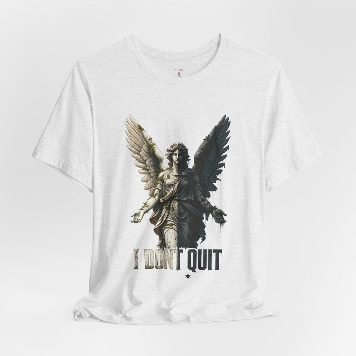 Angel Graphic Tee — 'The Last Angel' Illustrated Short Sleeve Shirt