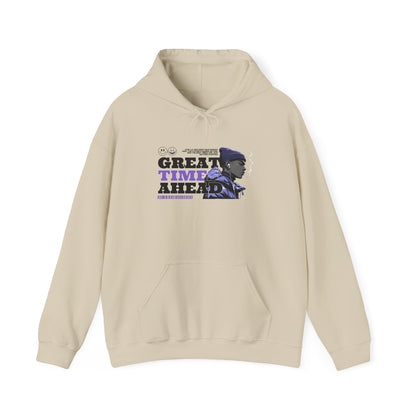 Great Times Ahead Hoodie — Positive Vintage Portrait Pullover