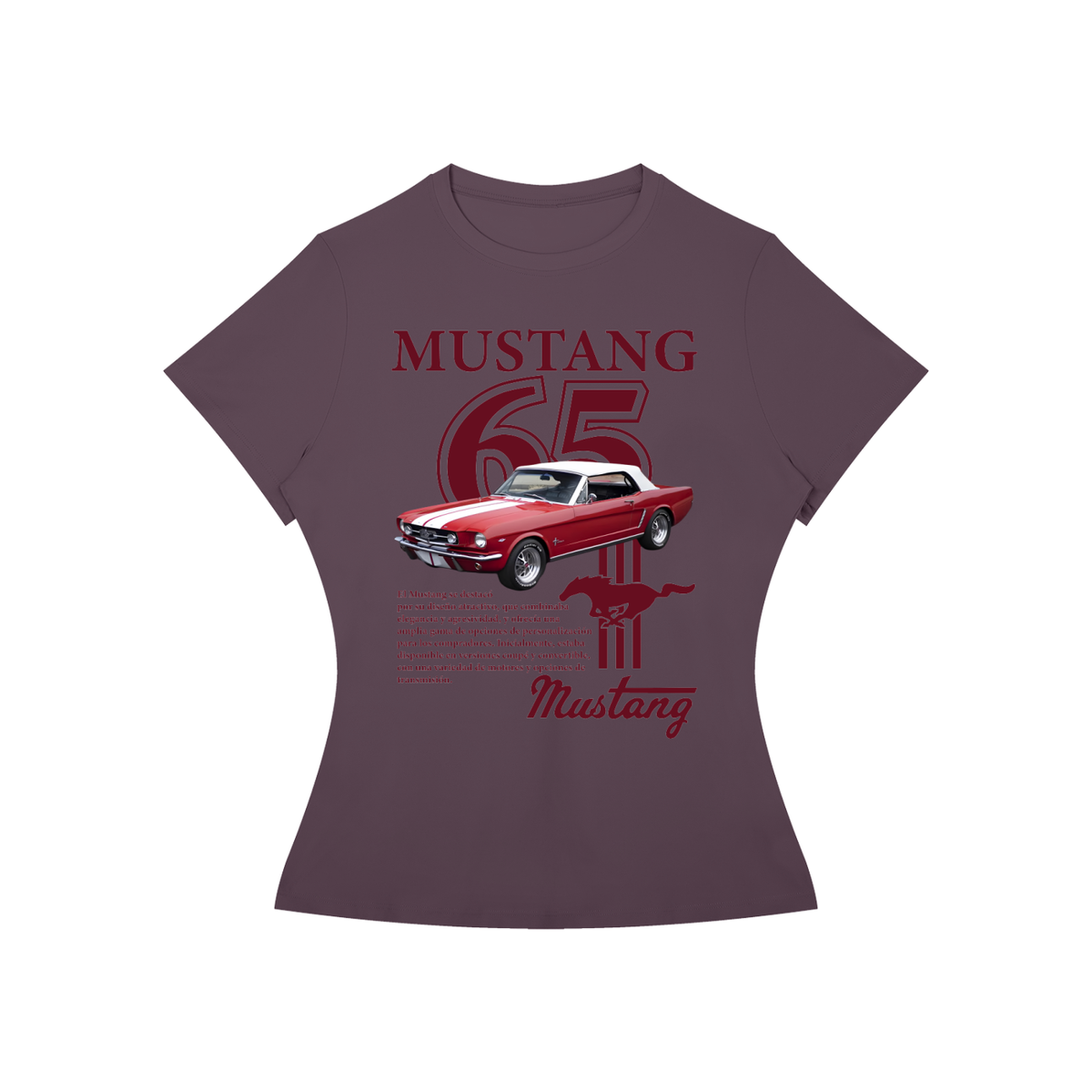 MUSTANG 65TH Red convertible T-Shirt
