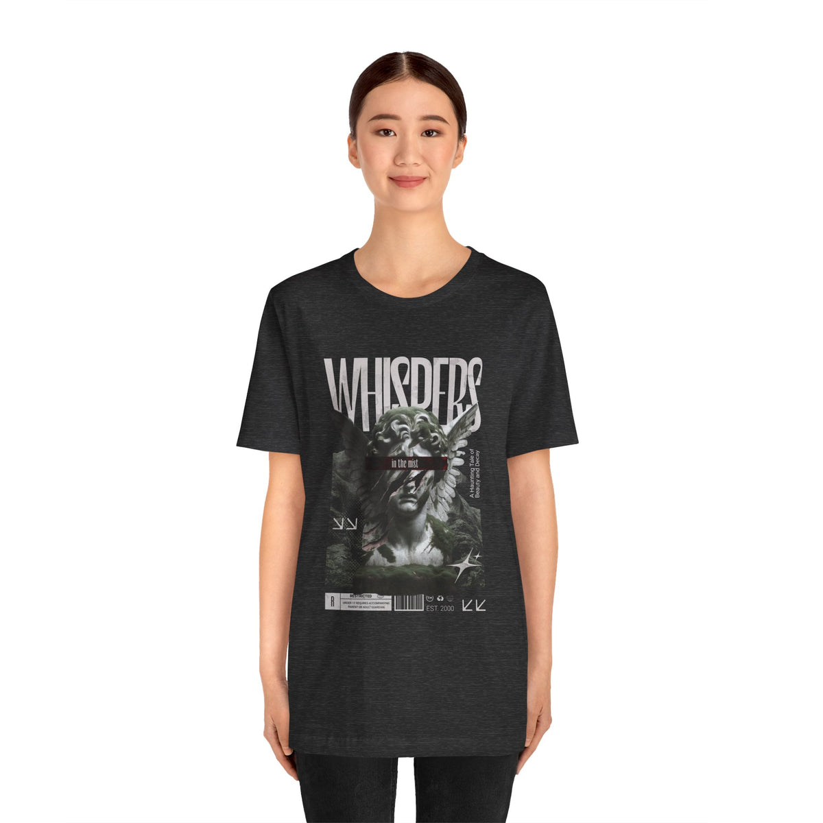 Whispers Angel Tee — Vintage Cherub Graphic T-Shirt