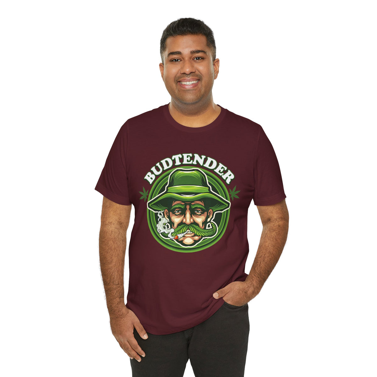 Budtender Graphic Tee – Retro Smoking Stoner Design