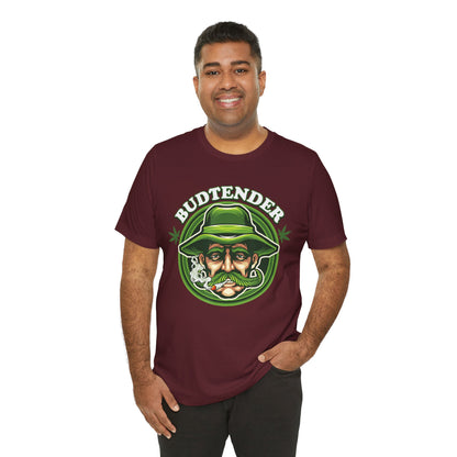 Budtender Graphic Tee – Retro Smoking Stoner Design