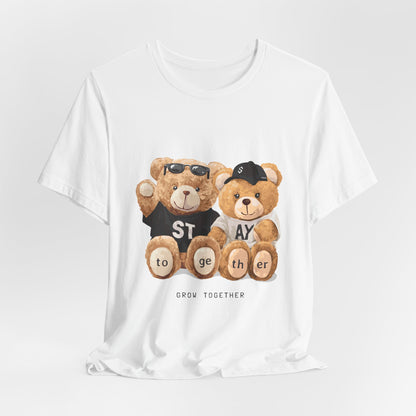 Teddy Bears "Stay Together" Graphic Tee — Cute Couple/Friendship Shirt