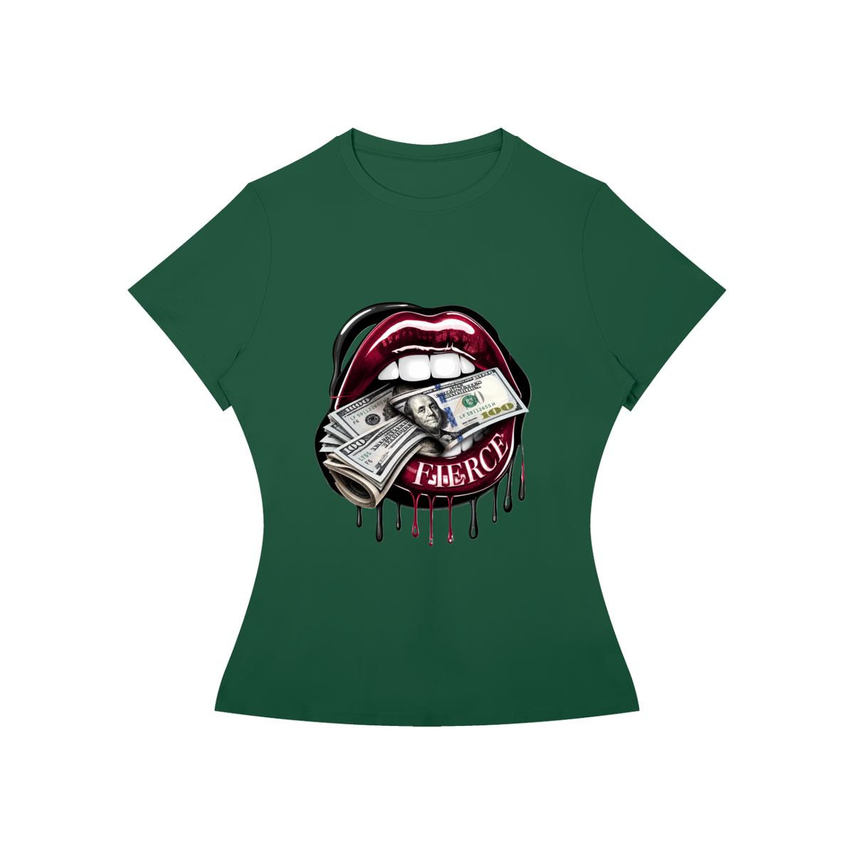 Fierce Lips Women’s Slim-Fit Graphic Tee