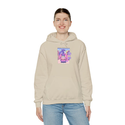 Anime Bunny Hoodie — Pastel Vaporwave Eeyore-Inspired Graphic
