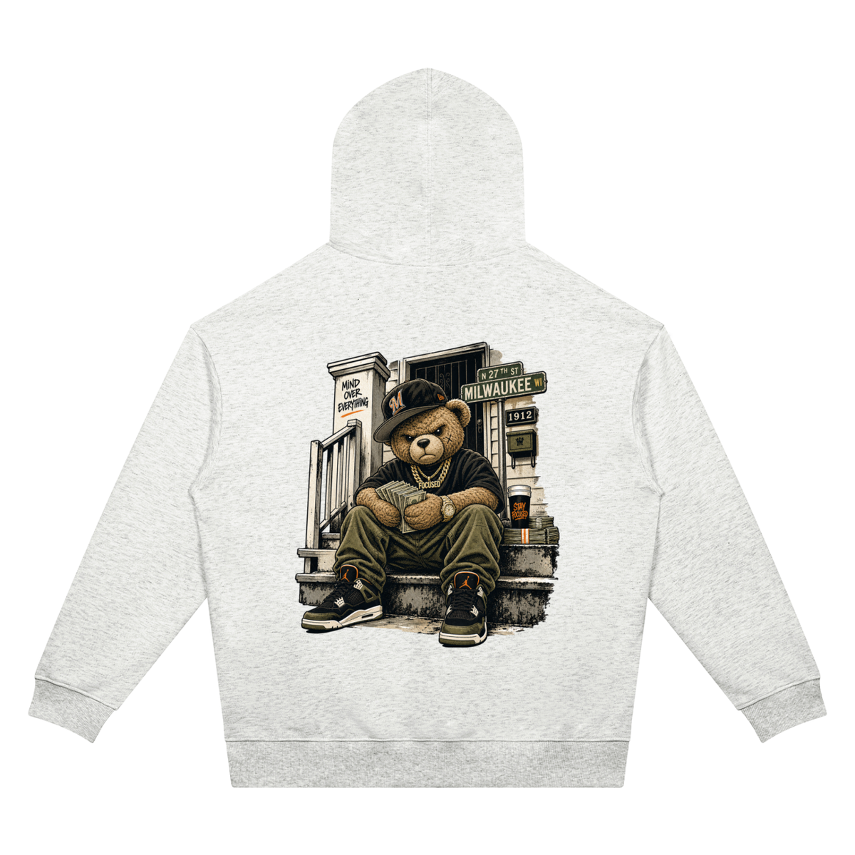 Milwaukee Bear Two-Sided Graphic Hoodie