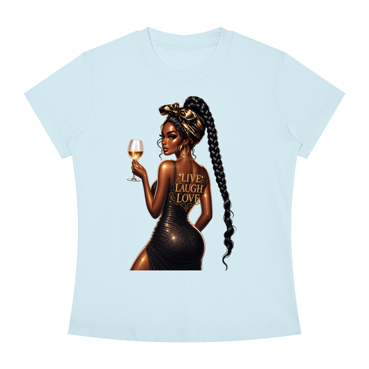 Live Love Laugh Women’s Slim-Fit Graphic Tee