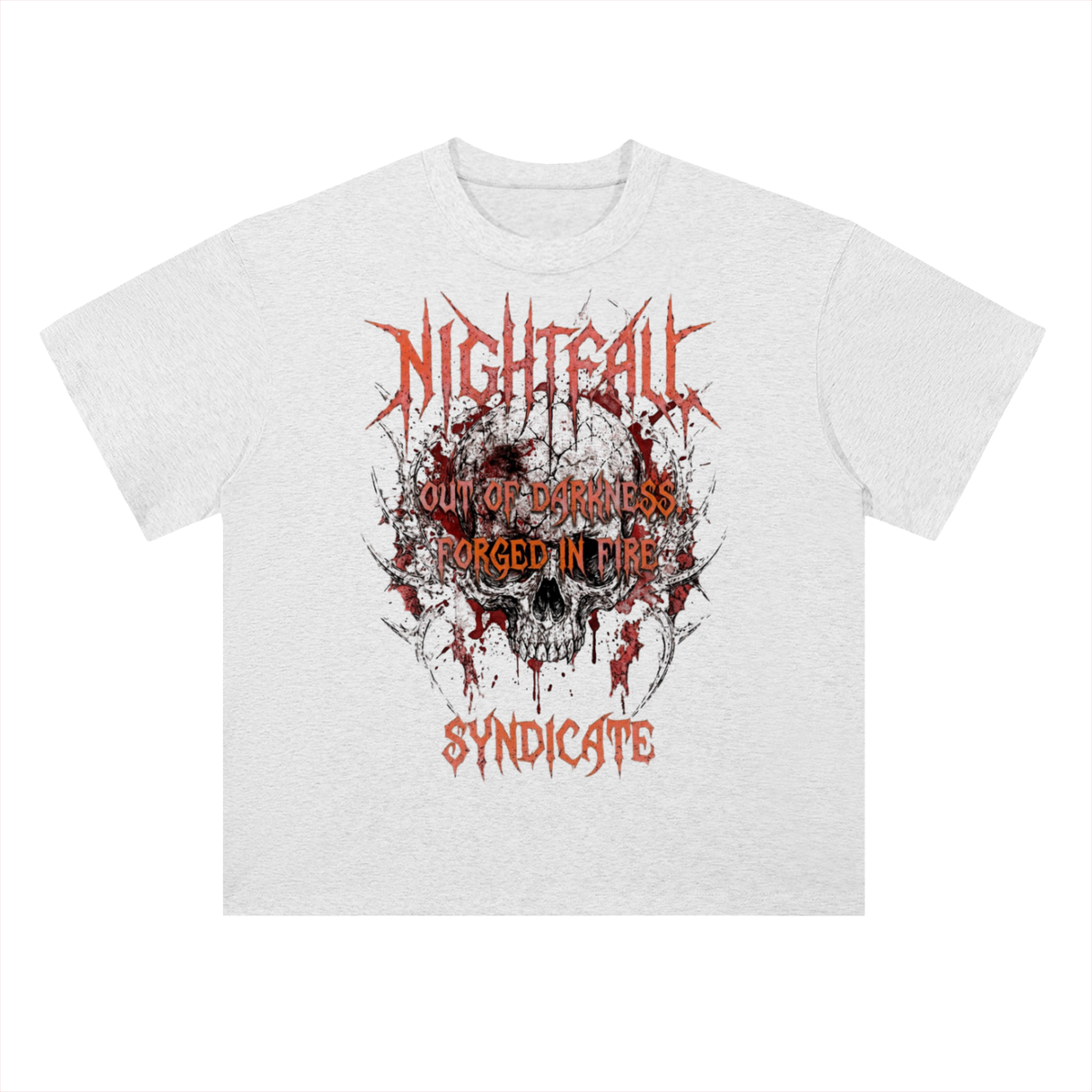 Nightfall Dark Fantasy Graphic Drop Shoulder Tee