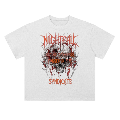 Nightfall Dark Fantasy Graphic Drop Shoulder Tee