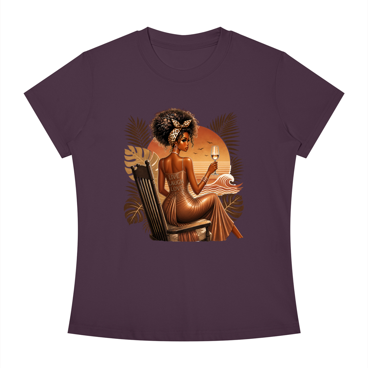 Sunset Toast Women’s Slim-Fit Graphic Tee