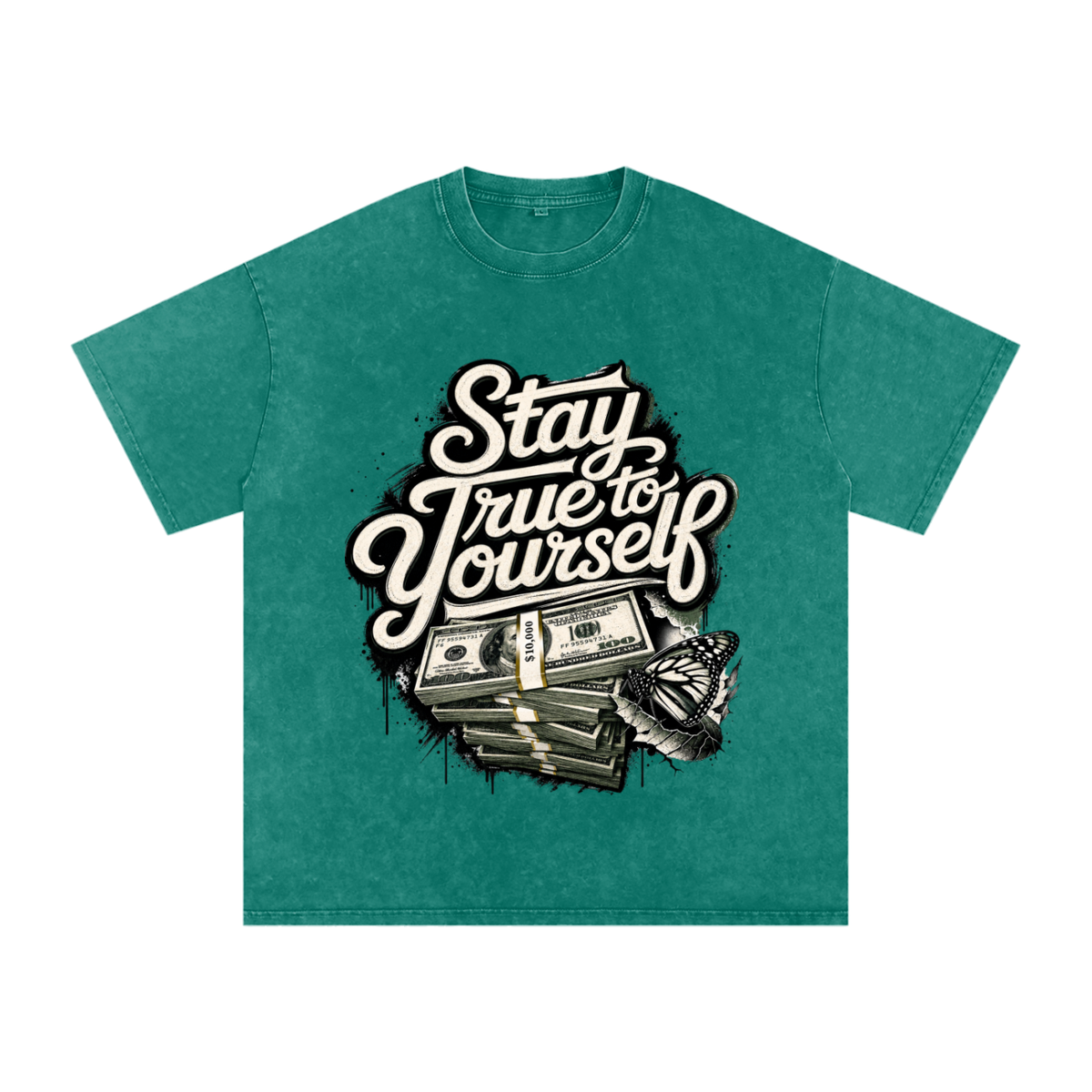Stay True to Yourself Snow-Washed Cotton Tee