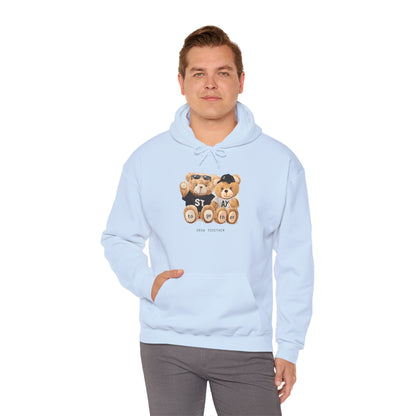 Teddy Bears 'STAY' Hoodie - Cute Couple Bear Graphic Sweatshirt