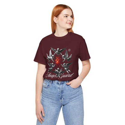 Angel Guard T‑Shirt — Sacred Heart & Cherub Graphic Tee